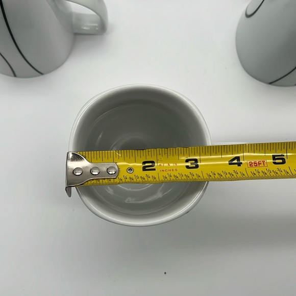 Corelle Simple Lines by CORNING Porcelain Coffee Mugs/Tea Cups (Set of 6) - Picture 7 of 7